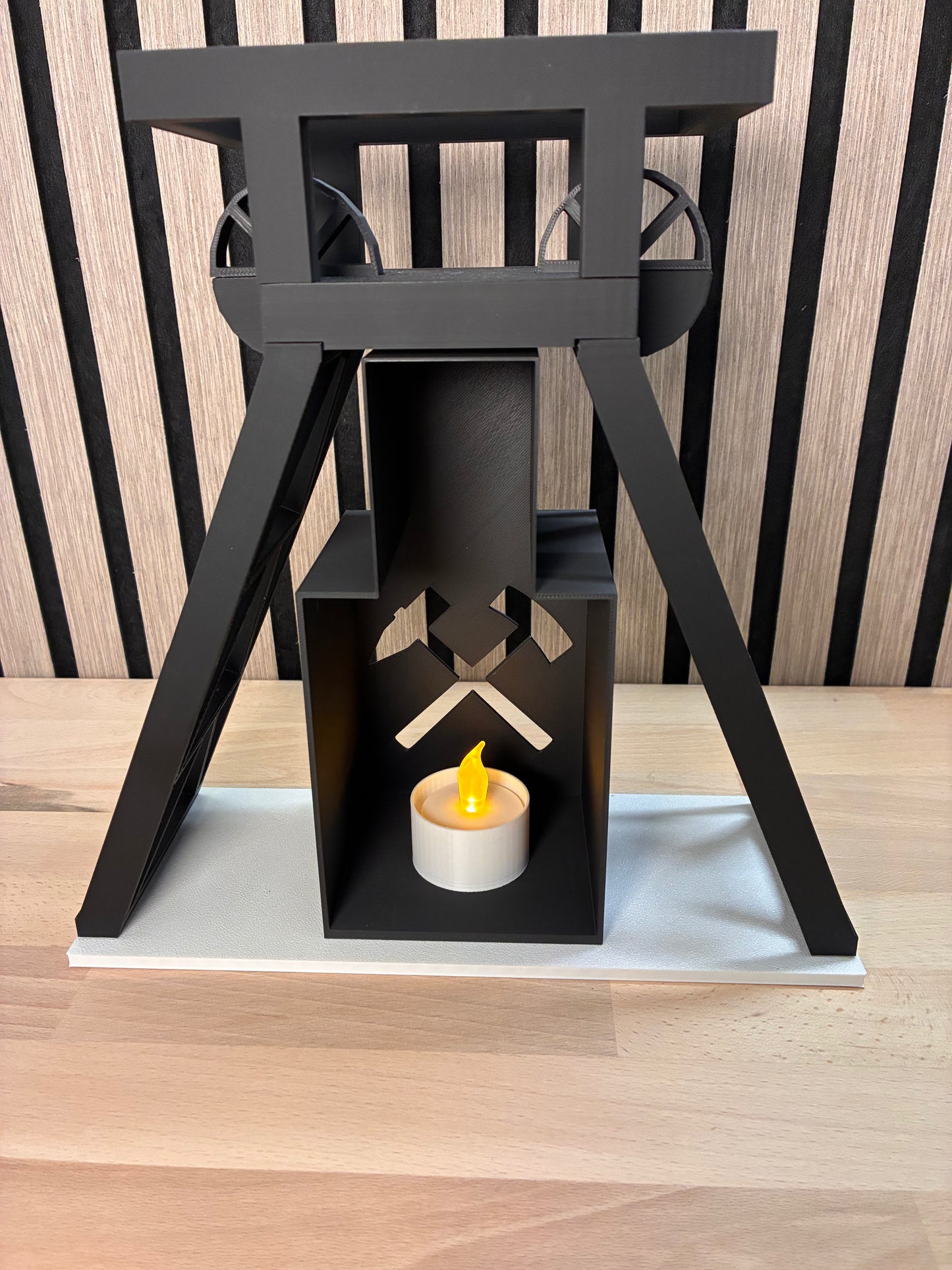 Zechen-Teelichthalter-Bergbau-Design