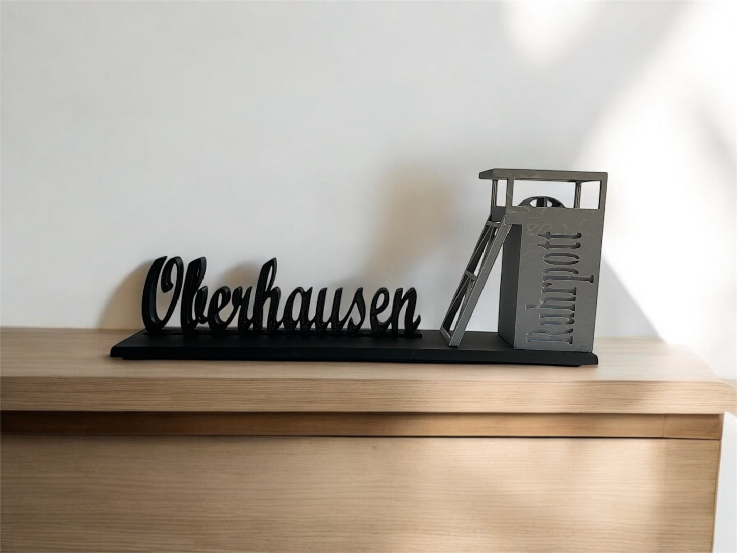 Dat Oberhausenteil mit Förderturm LED-Teelichthalter