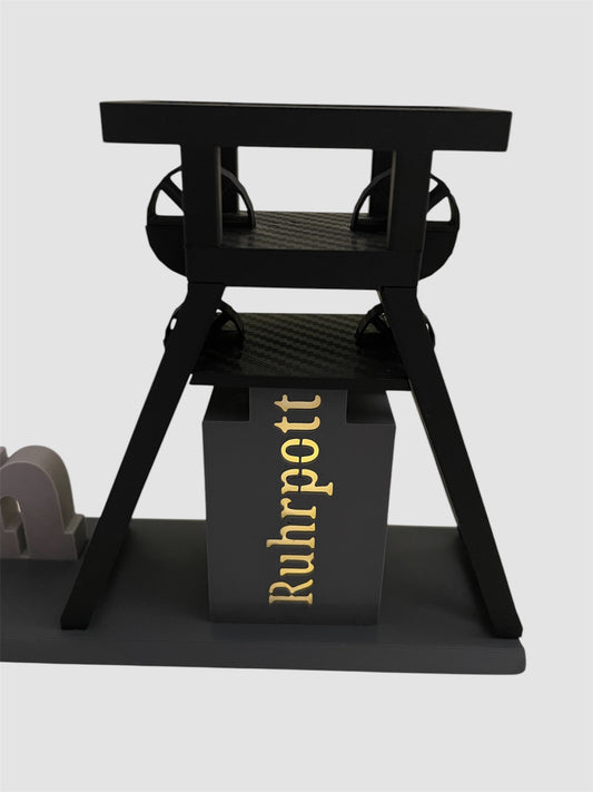 Dat Essenteil mit  Förderturm LED-Teelichthalter